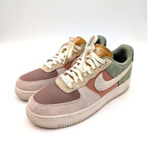 Nike Air Force 1 Low 07 LX Sneaker Shoes Oil Green/Terra Blush Size US9.5 EU41